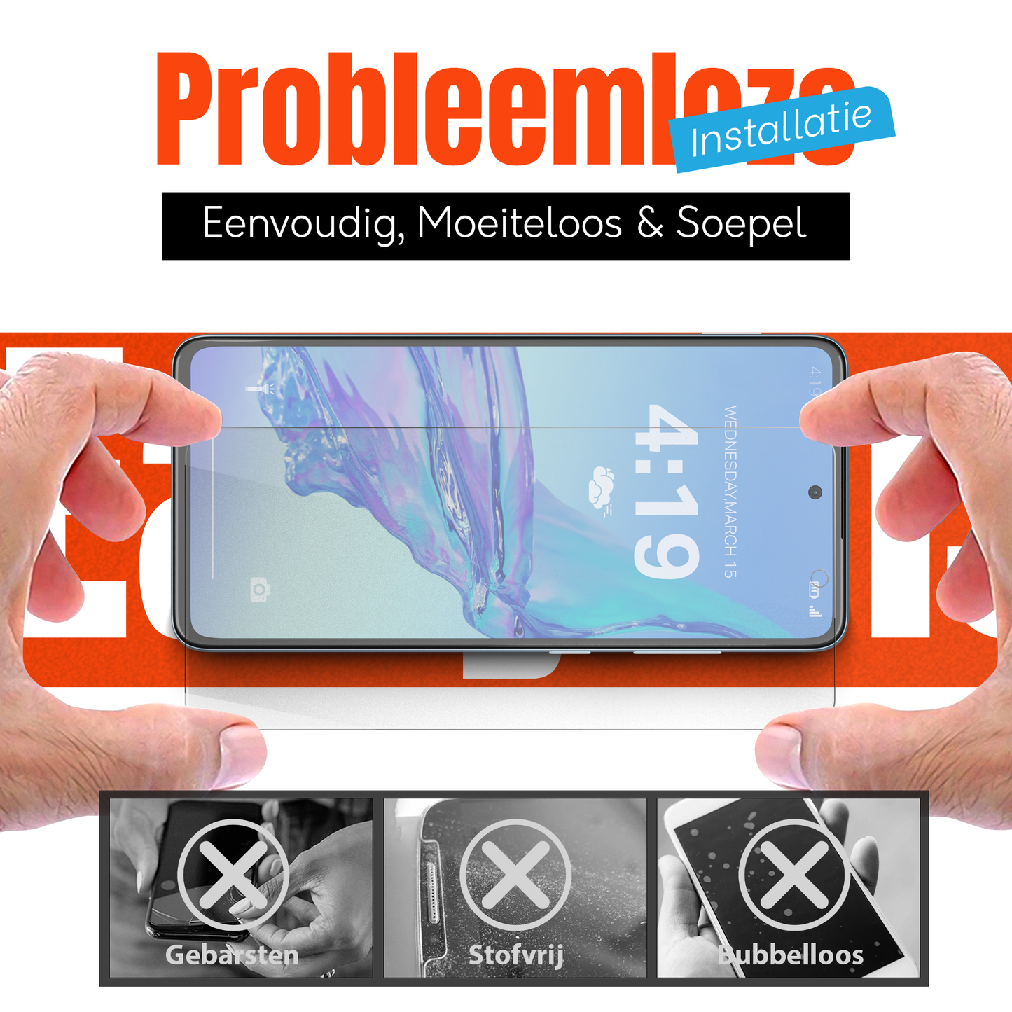 My Case Combo: Transparante Hoes met 2 Screenprotectors voor Samsung Galaxy A53 – Extra Veiligheid