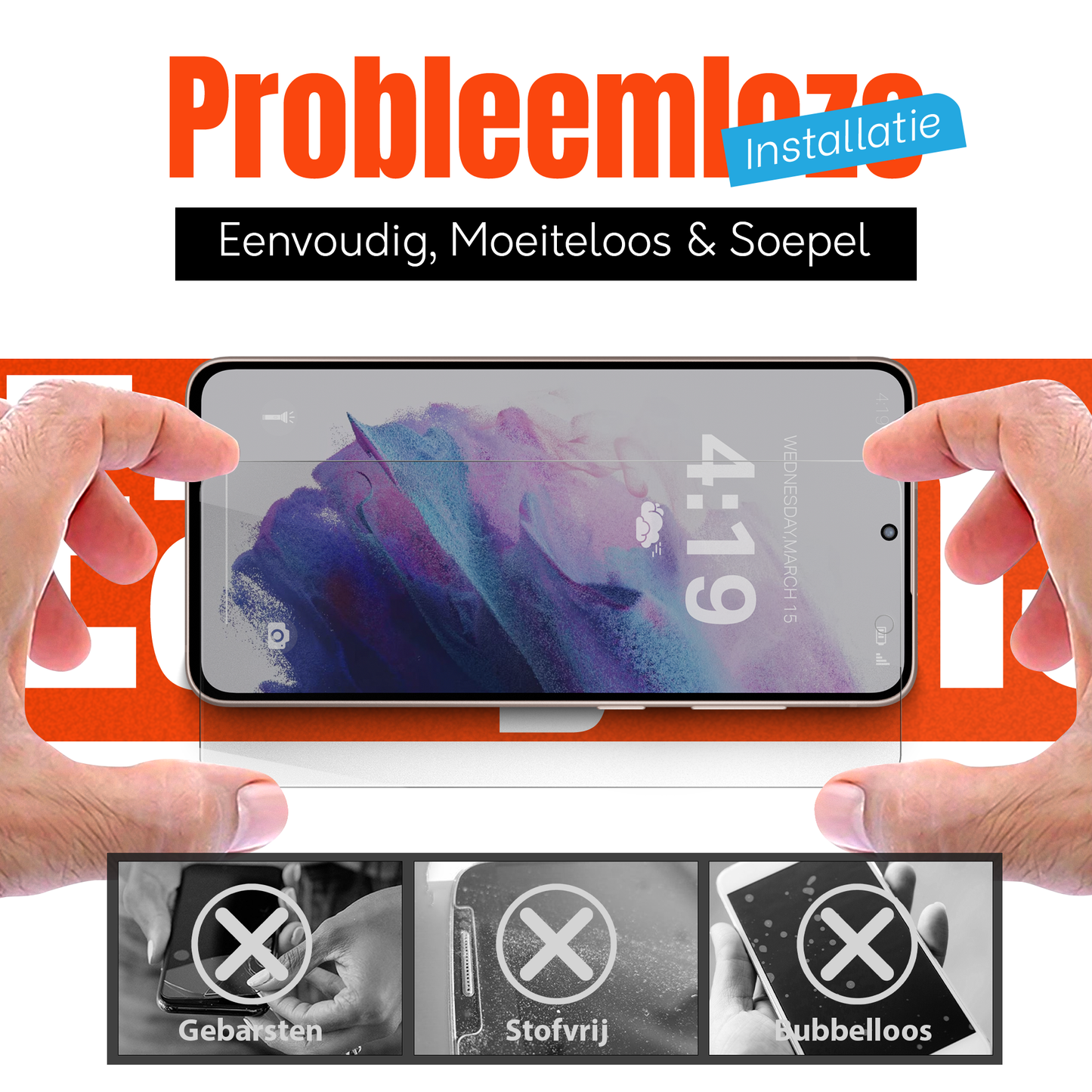 My Case Combo: Transparante Hoes met 2 Screenprotectors voor Samsung Galaxy S21 – Extra Veiligheid