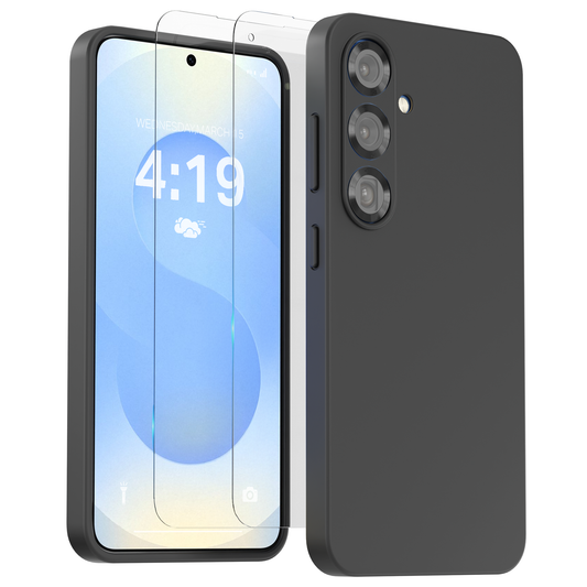 Samsung S26 Plus Hoesje Zwart - Screen protector