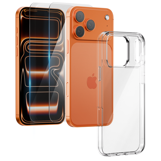 iPhone 17 Pro Hoesje Transparant - screen protector