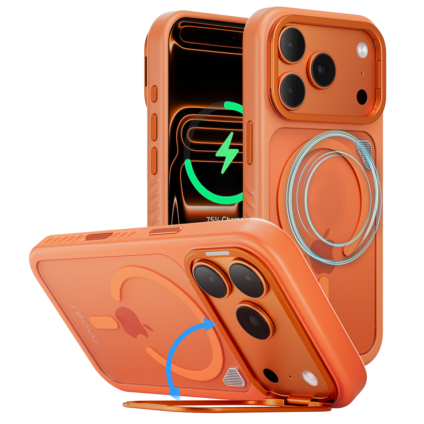 iPhone 17 Pro Camera Stand case Oranje