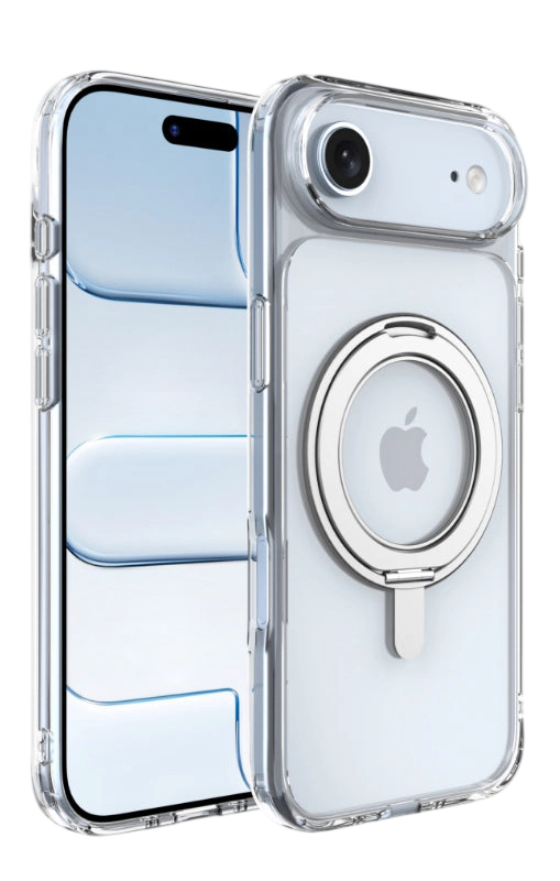 iPhone 17 Air hoesje Transparant Magsafe 360 telefoonstandaard