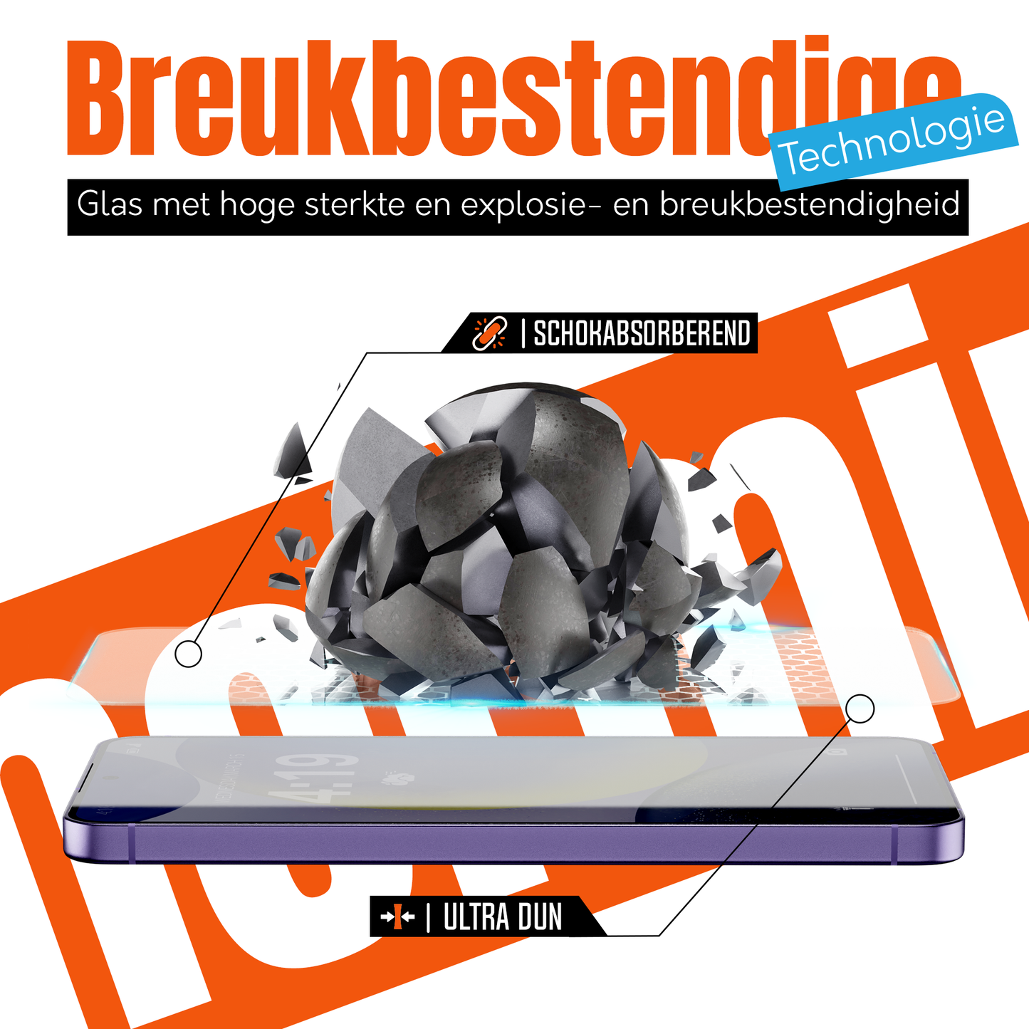 My Case 9H Gehard Glas Screenprotector voor Samsung Galaxy S24