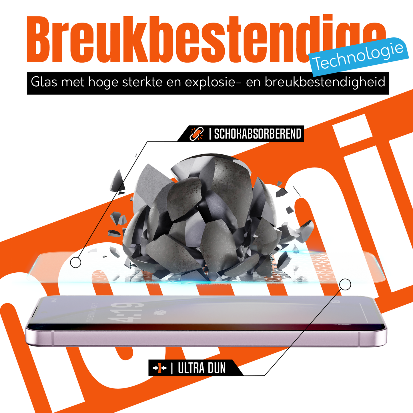 My Case 9H Gehard Glas Screenprotector voor Samsung Galaxy S23 Plus