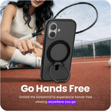 iPhone 17 hoesje Zwart Magsafe 360 telefoonstandaard