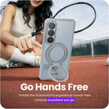 Samsung Galaxy S26 hoesje Transparant Magsafe 360 telefoonstandaard