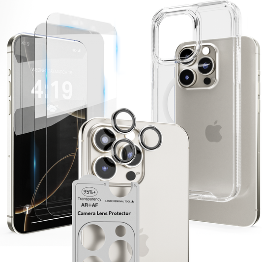 iTech COMBO voor iPhone 16 Pro – Complete 4-in-1 Bescherming