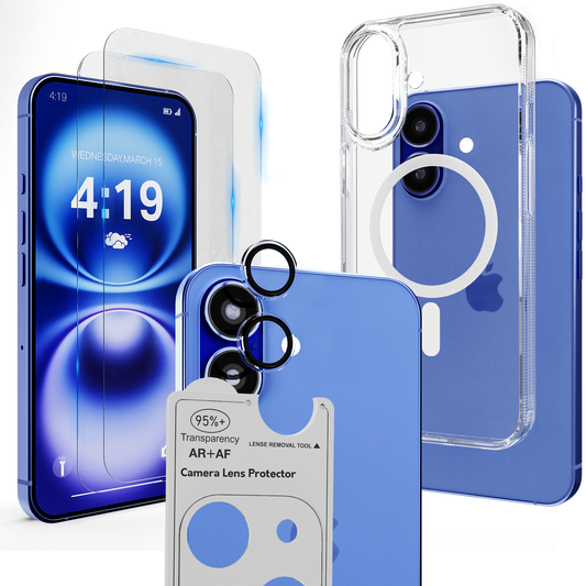 iTech COMBO voor iPhone 16 – Complete 4-in-1 Bescherming