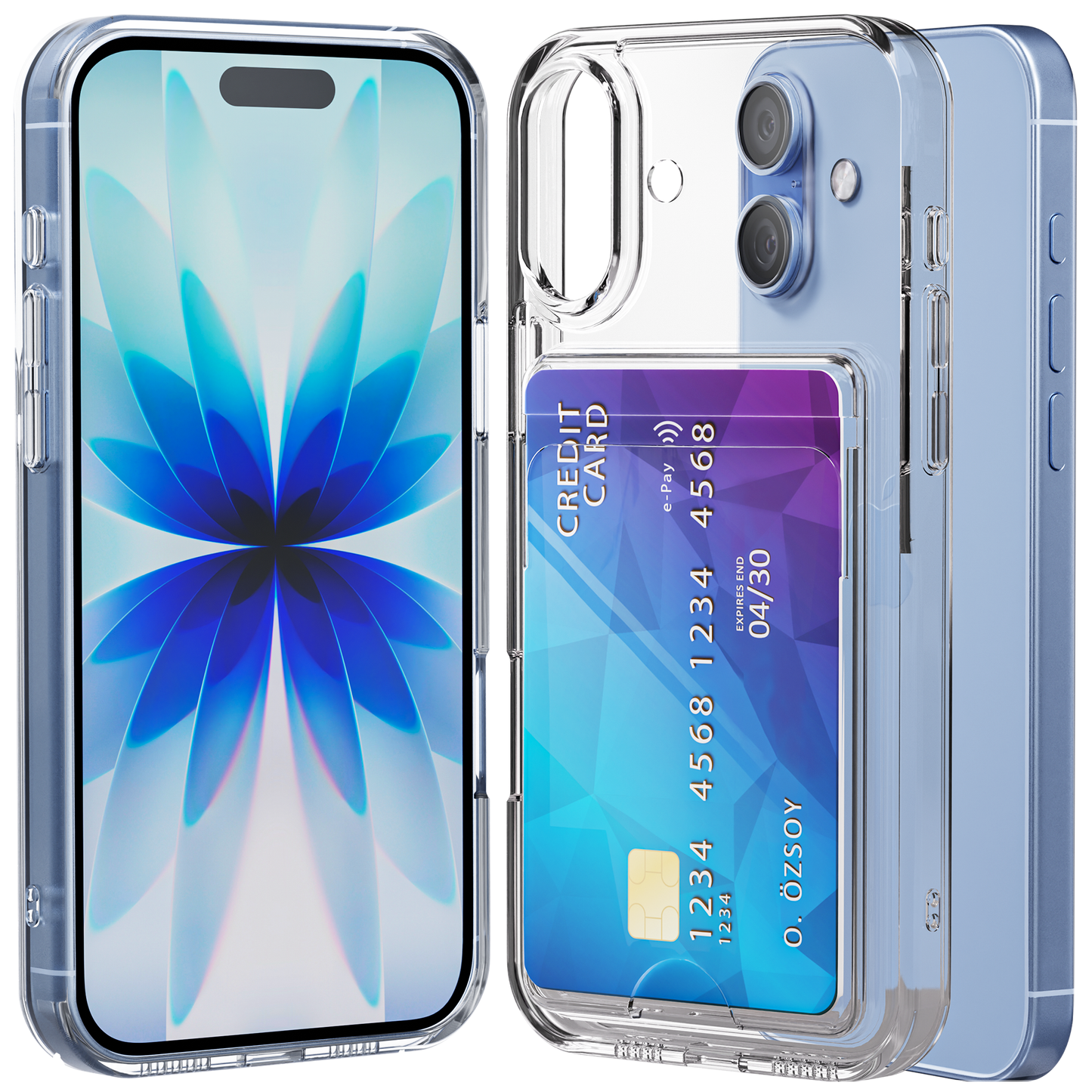 iPhone 17 hoesje Pasjeshouder Transparant