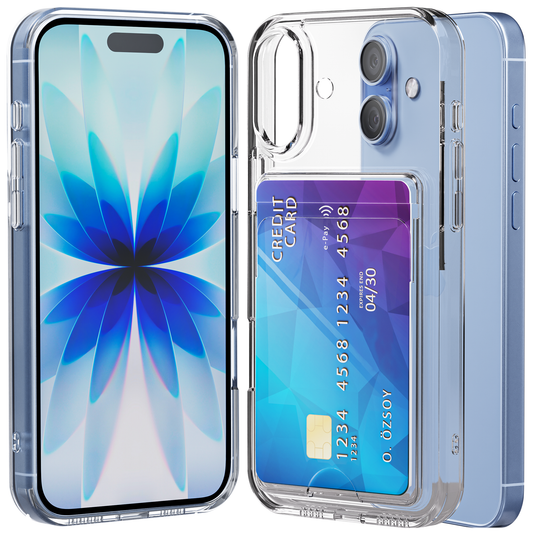 iPhone 17 hoesje Pasjeshouder Transparant