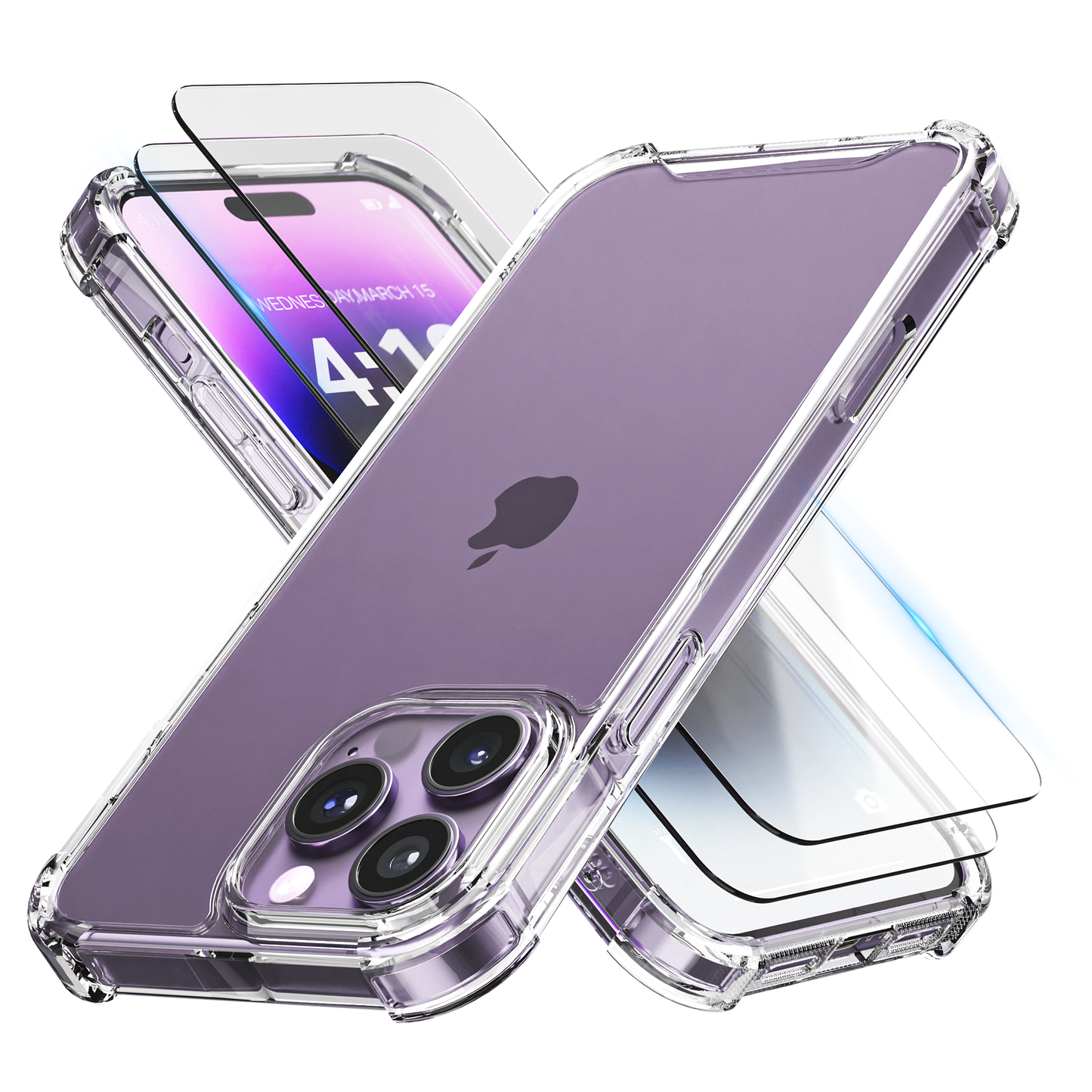 iTech COMBO voor iPhone 14 Pro – Complete 3-in-1 Bescherming