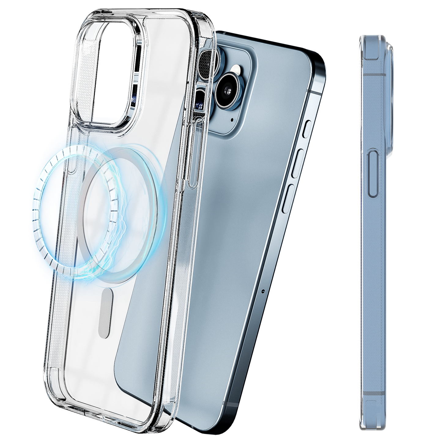 My Case Transparant MagSafe Hoesje voor iPhone 13 Pro – Slank, Sterk & MagSafe-Klaar