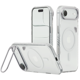 Reovo - Hoesje Geschikt voor iPhone 17 Air - Camera standaard - Geschikt voor MagSafe - Transparant - anti-val technologie