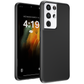 My Case Zwarte Siliconen Hoes voor Samsung Galaxy S21 Ultra – Slank Maar Beschermend