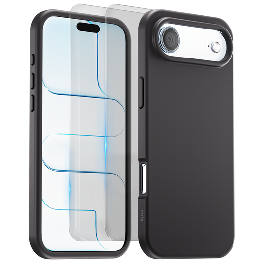 iPhone 17 Air Hoesje Zwart - screen protector
