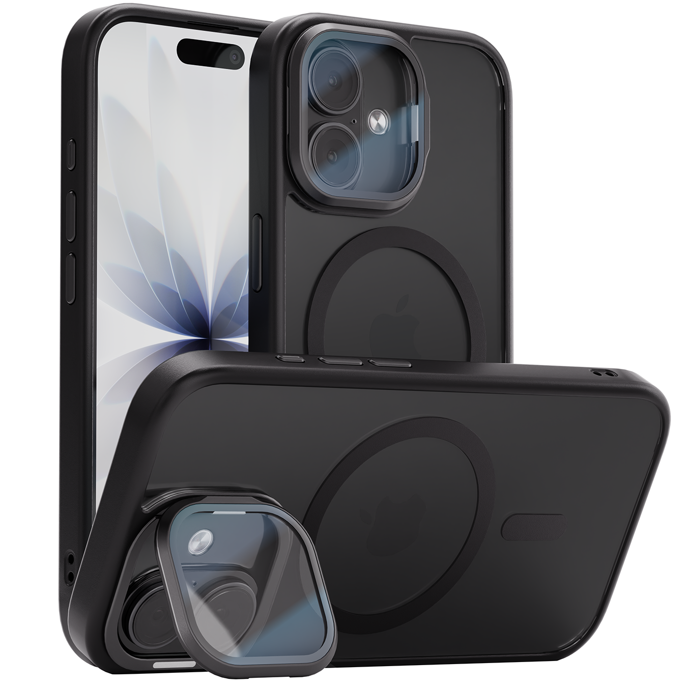 Reovo GuardCore Hoesje Geschikt voor iPhone 17 - Geschikt voor MagSafe - Zwart
