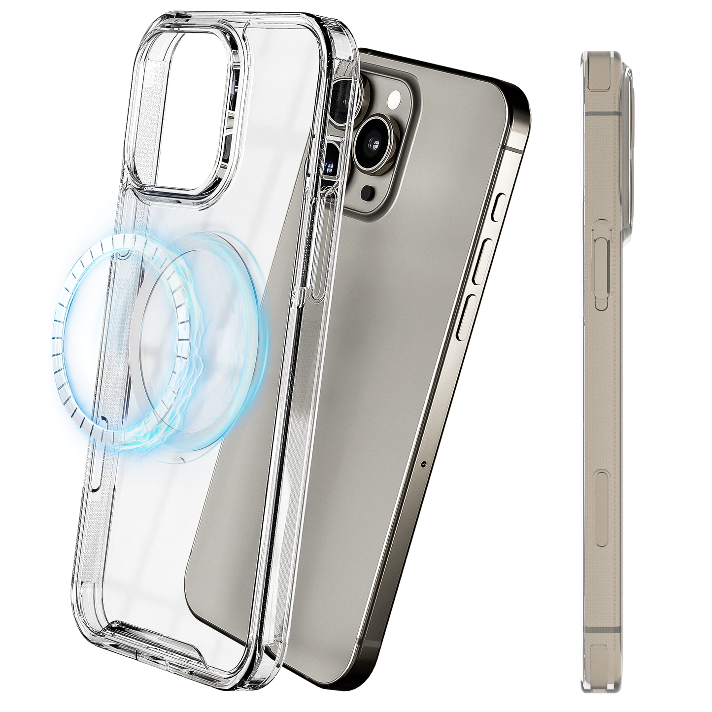 My Case Transparant MagSafe Hoesje voor iPhone 16 Pro – Slank, Sterk & MagSafe-Klaar