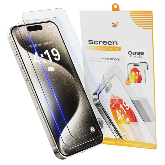Solutionss4 Screenprotector voor iPhone 15 Pro – Case Vriendelijk
