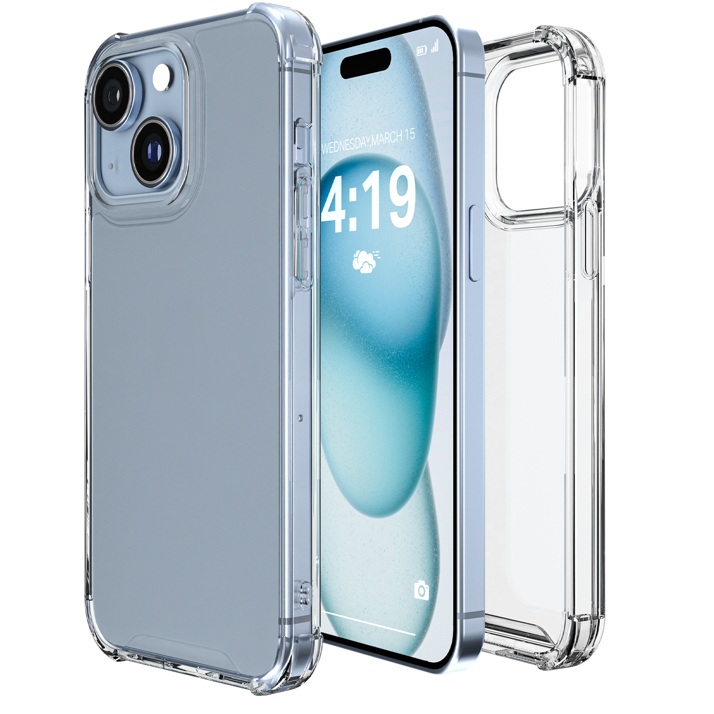 iTech Bumper Hoesje voor iPhone 15 – Slank, Schokbestendig & Beschermend