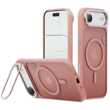 Reovo - Hoesje Geschikt voor iPhone 17 Air - Camera standaard - Geschikt voor MagSafe - Roze - anti-val technologie