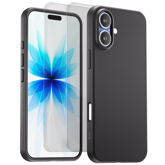 iPhone 17 hoesje Zwart - screen protector