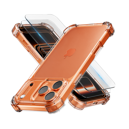 iPhone 17 Pro Max Hoesje Transparant - screen protector