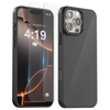 My Case Combo: Zwarte Siliconen Hoes met 2 Screenprotectors voor iPhone 16 Pro – Extra Veiligheid