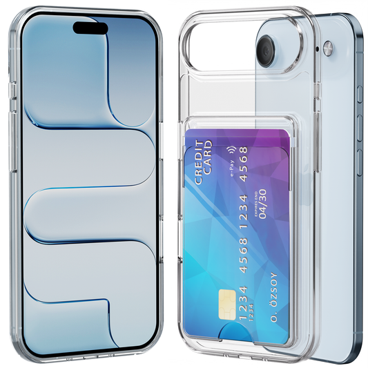 iPhone 17 Air Pasjeshouder hoesje Transparant
