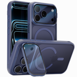 Reovo GuardCore Hoesje Geschikt voor iPhone 17 Pro Max - Geschikt voor MagSafe - Donkerblauw