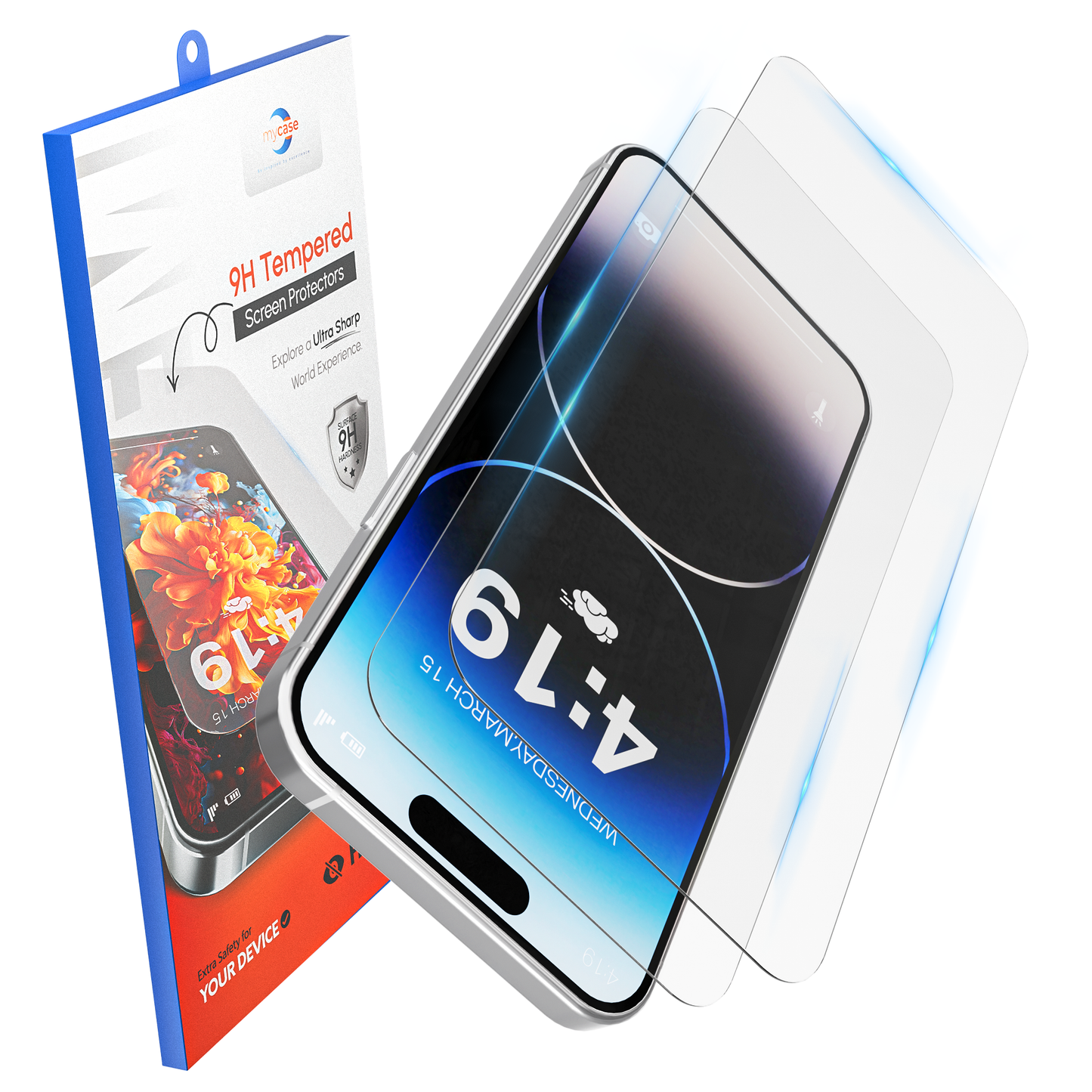 My Case Gehard Glas Screenprotector voor iPhone 14 Pro