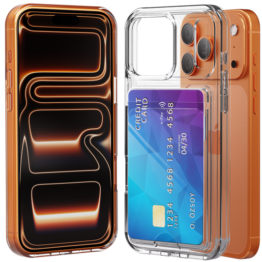 iPhone 17 Pro Max hoesje Pasjeshouder Transparant