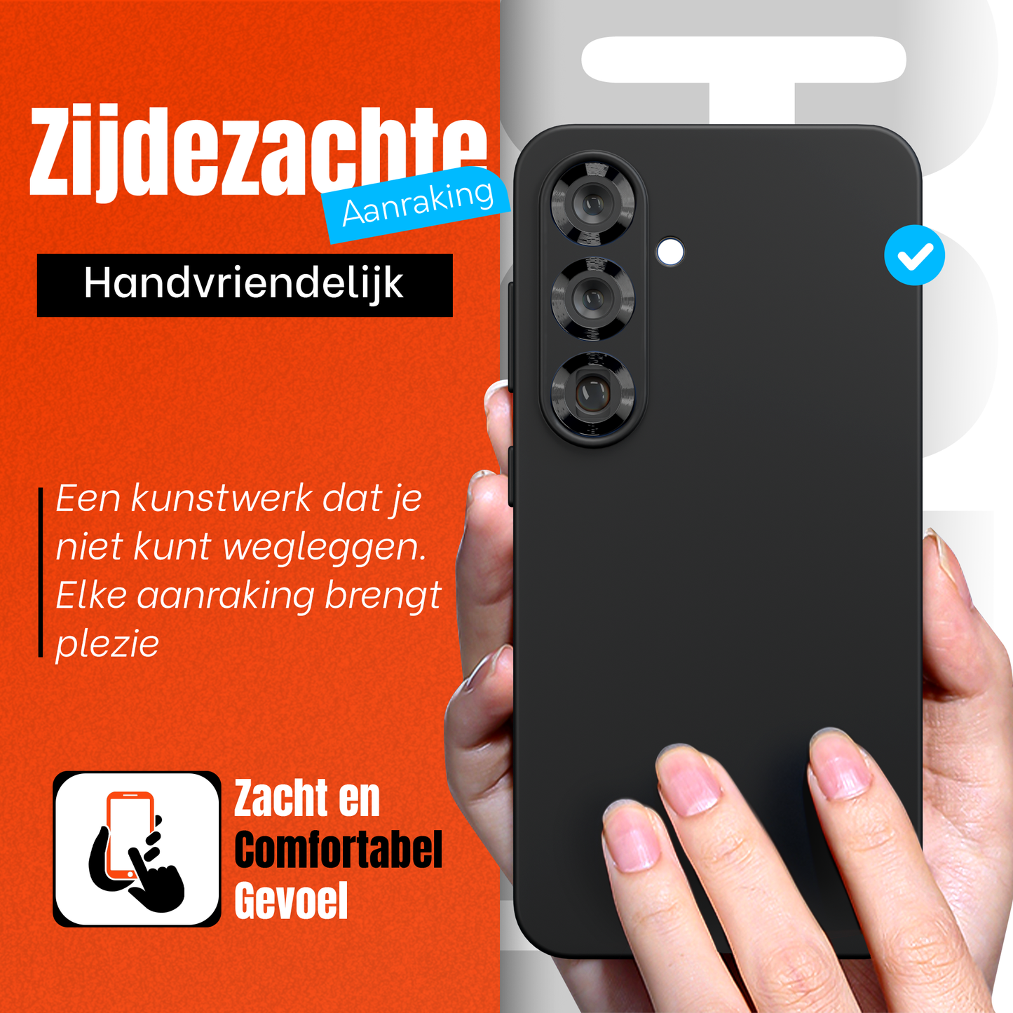 Samsung S26 Hoesje Zwart - Screen protector