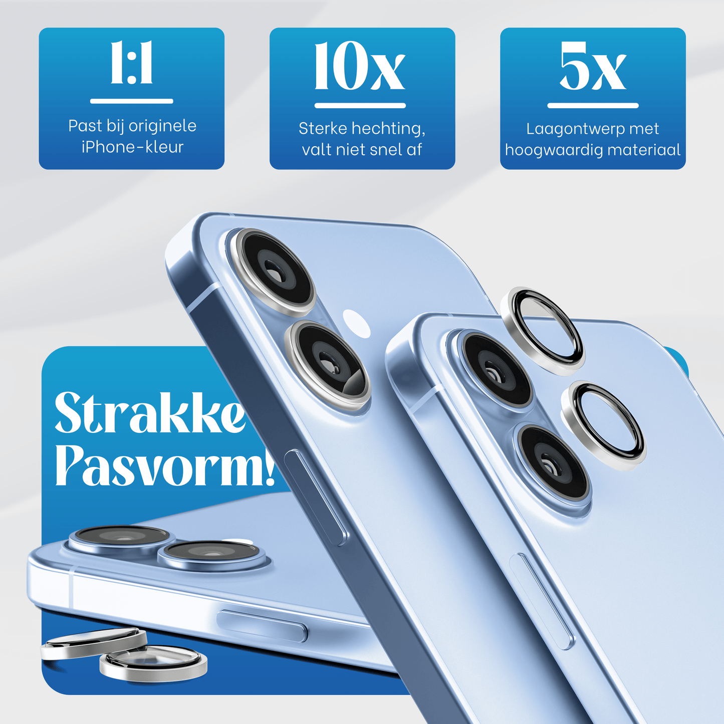 iPhone 17 hoesje Transparant - screenprotector - camera protector