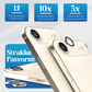 REOVO Camera Protector – Geschikt voor iPhone AIR - 0.05mm Slim Fit – Goud -Titanium Frame – Anti-Kras & Schokbestendig