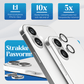 REOVO Camera Protector – Geschikt voor iPhone 17 - 0.05mm Slim Fit – Wit Zilver -Titanium Frame – Anti-Kras & Schokbestendig