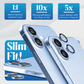 REOVO Camera Protector – Geschikt voor iPhone 17 - 0.05mm Slim Fit – Nevel Blauw -Titanium Frame – Anti-Kras & Schokbestendig