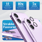 REOVO Camera Protector – Geschikt voor iPhone 17 - 0.05mm Slim Fit – Lavendel paars -Titanium Frame – Anti-Kras & Schokbestendig