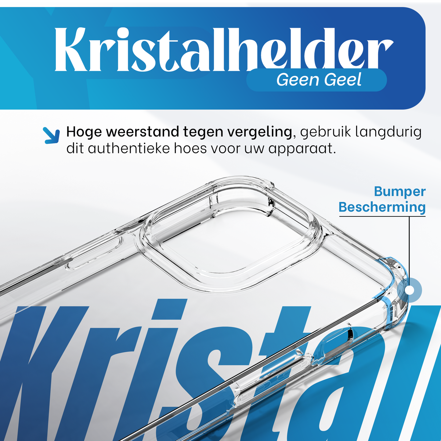 iTech Bumper Hoesje voor iPhone 15 – Slank, Schokbestendig & Beschermend