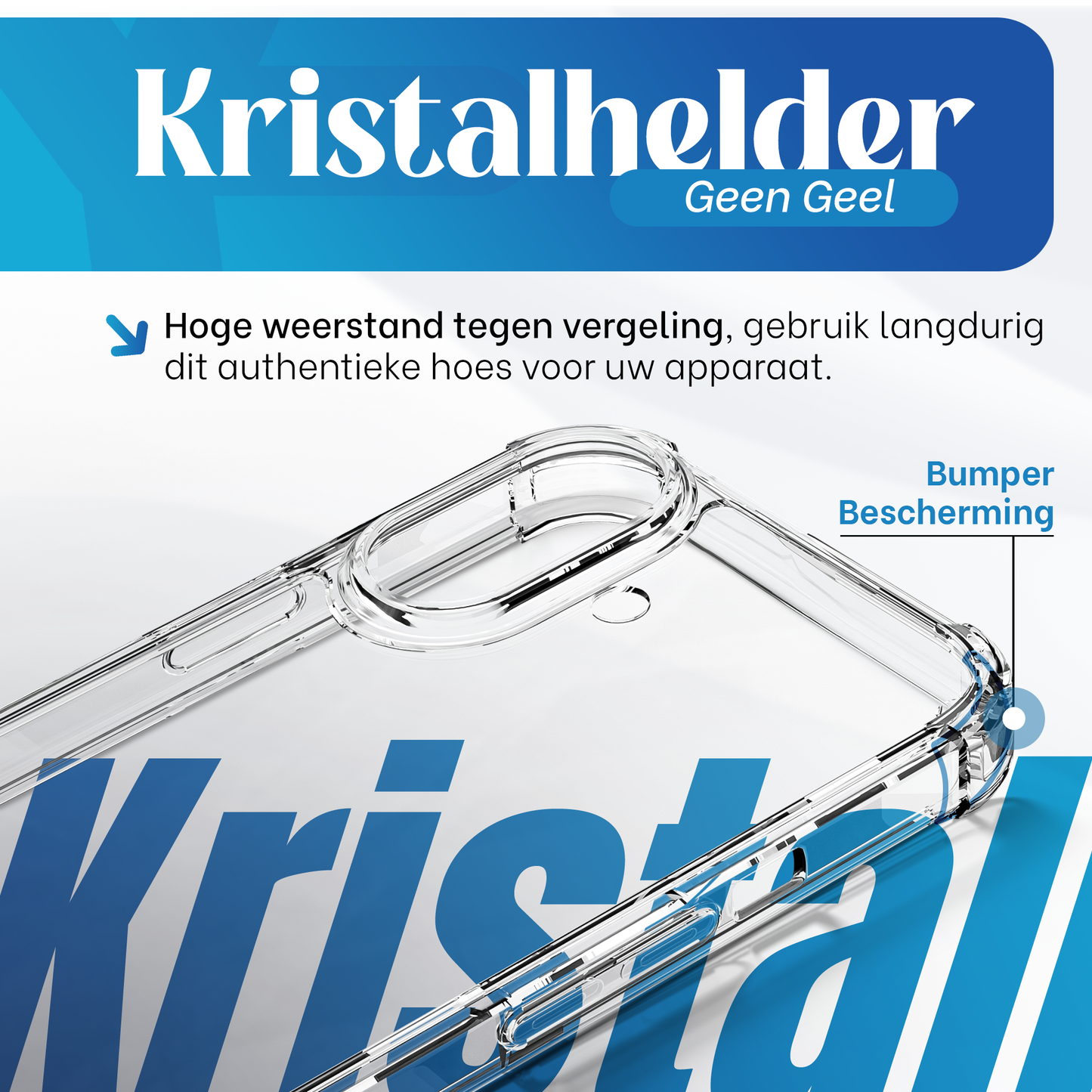 iTech Bumper Hoesje voor iPhone 16 – Slank, Schokbestendig & Beschermend
