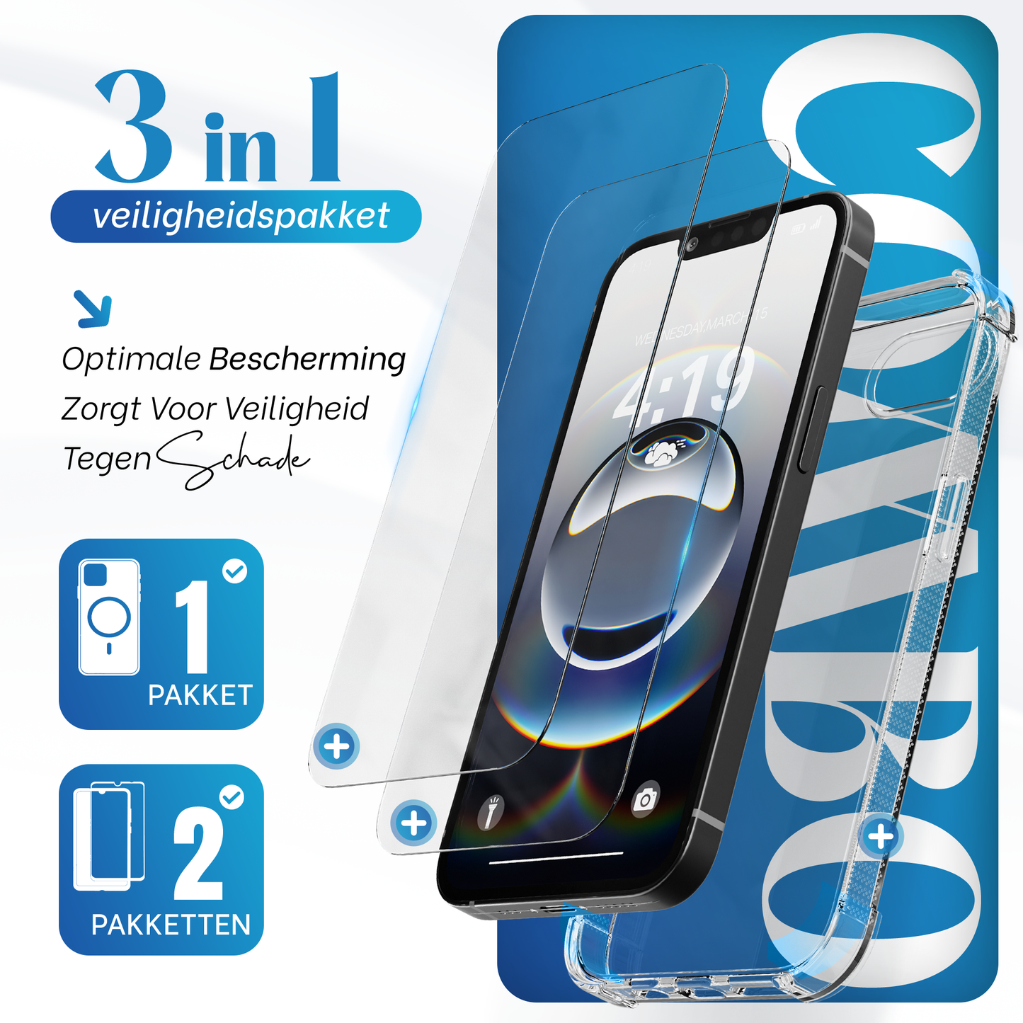 iPhone 16e Hoesje – Transparante Siliconen Shockproof Soft Case