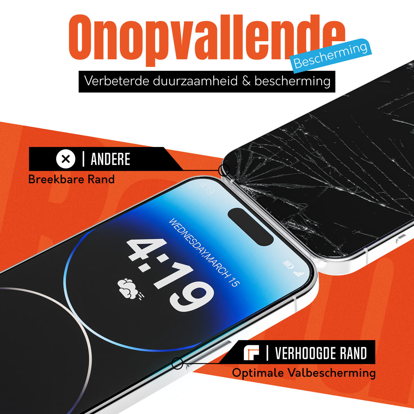 My Case Gehard Glas Screenprotector voor iPhone 14 Pro