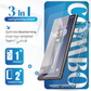 iTech Combo: 2 Screenprotectors & 1 Bumper Hoes voor Samsung Galaxy S24 Ultra – 3-in-1 Bescherming