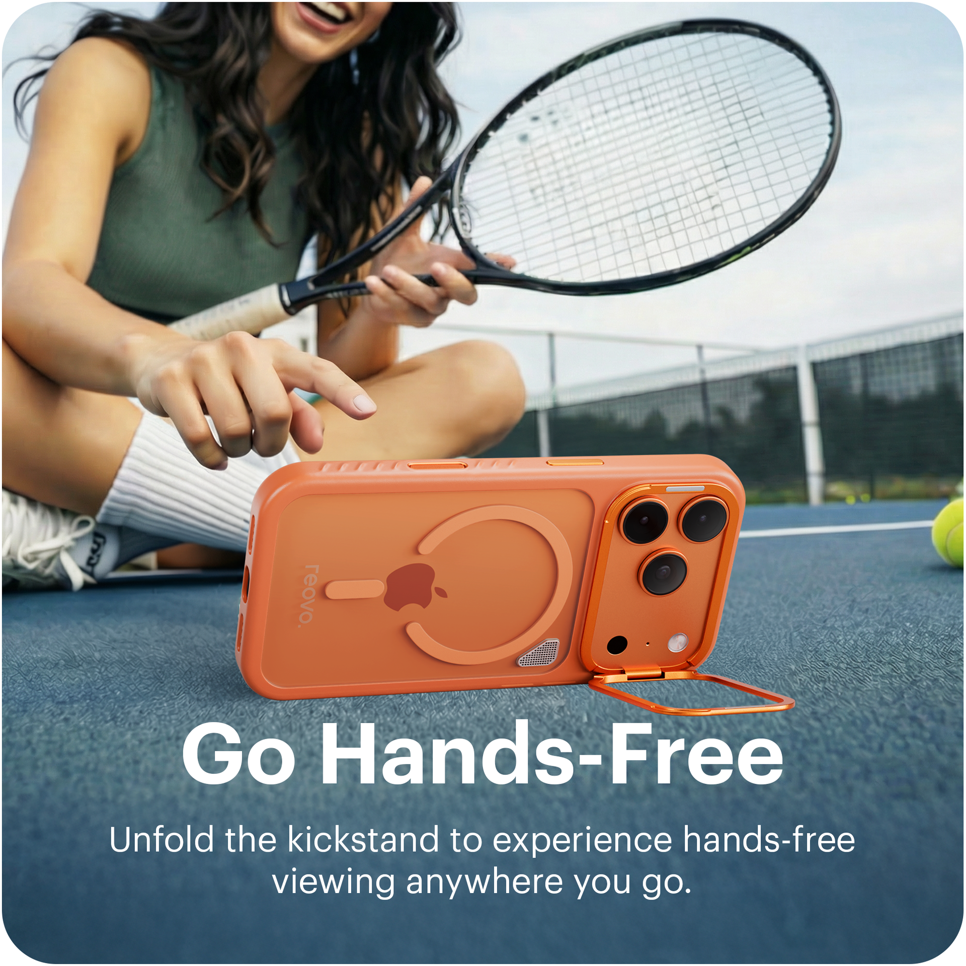 iPhone 17 Pro Camera Stand case Oranje