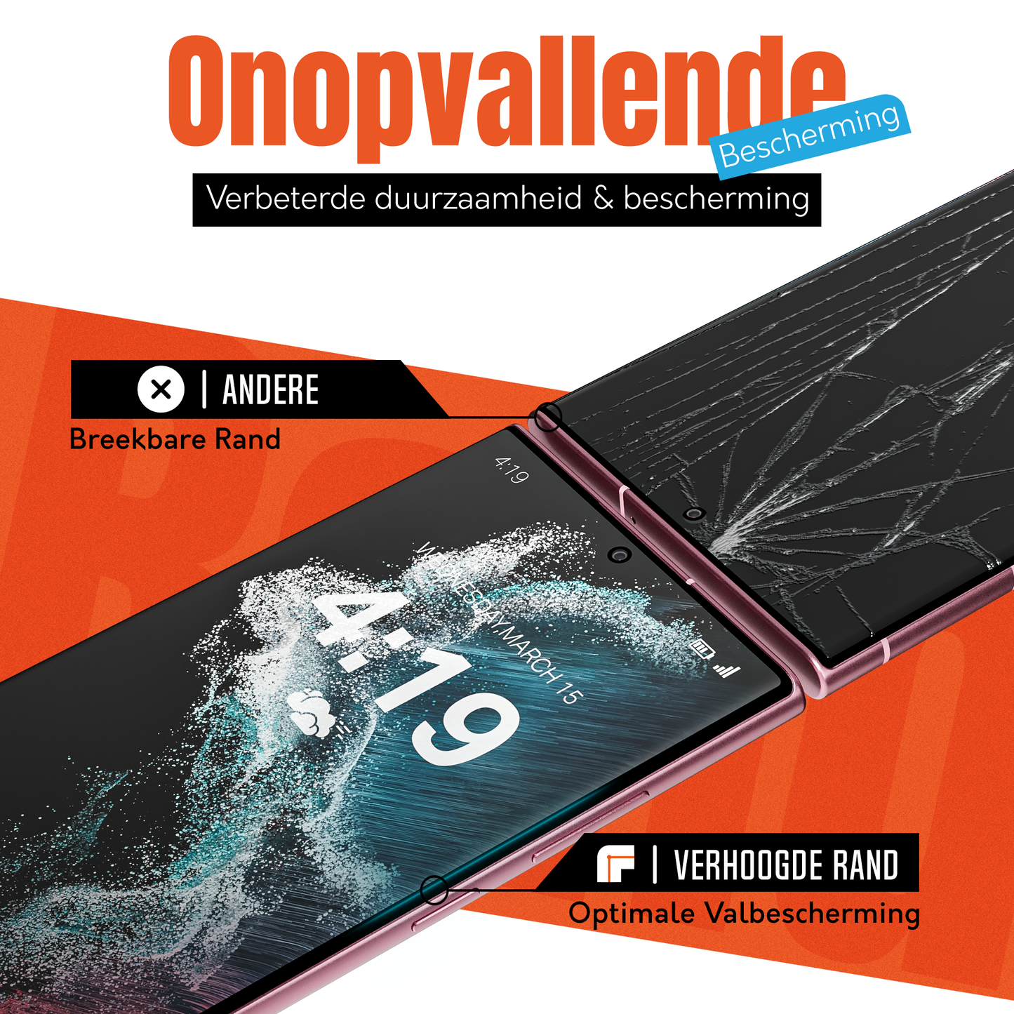 My Case 9H Gehard Glas Screenprotector voor Samsung Galaxy S22 Ultra