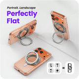 iPhone 17 Pro hoesje Transparant Magsafe 360 telefoonstandaard