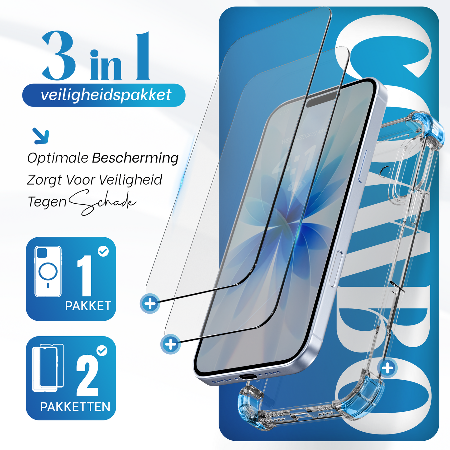 iPhone 17 hoesje Transparant - screen protector