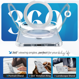 iPhone 17 Air hoesje Transparant Magsafe 360 telefoonstandaard