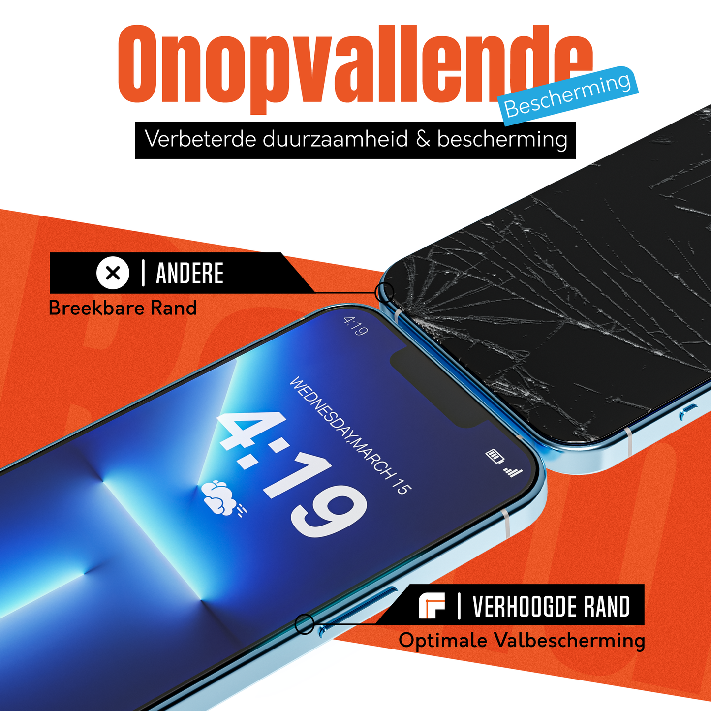 iTech Gehard Glas Screenprotector voor iPhone 13 Pro