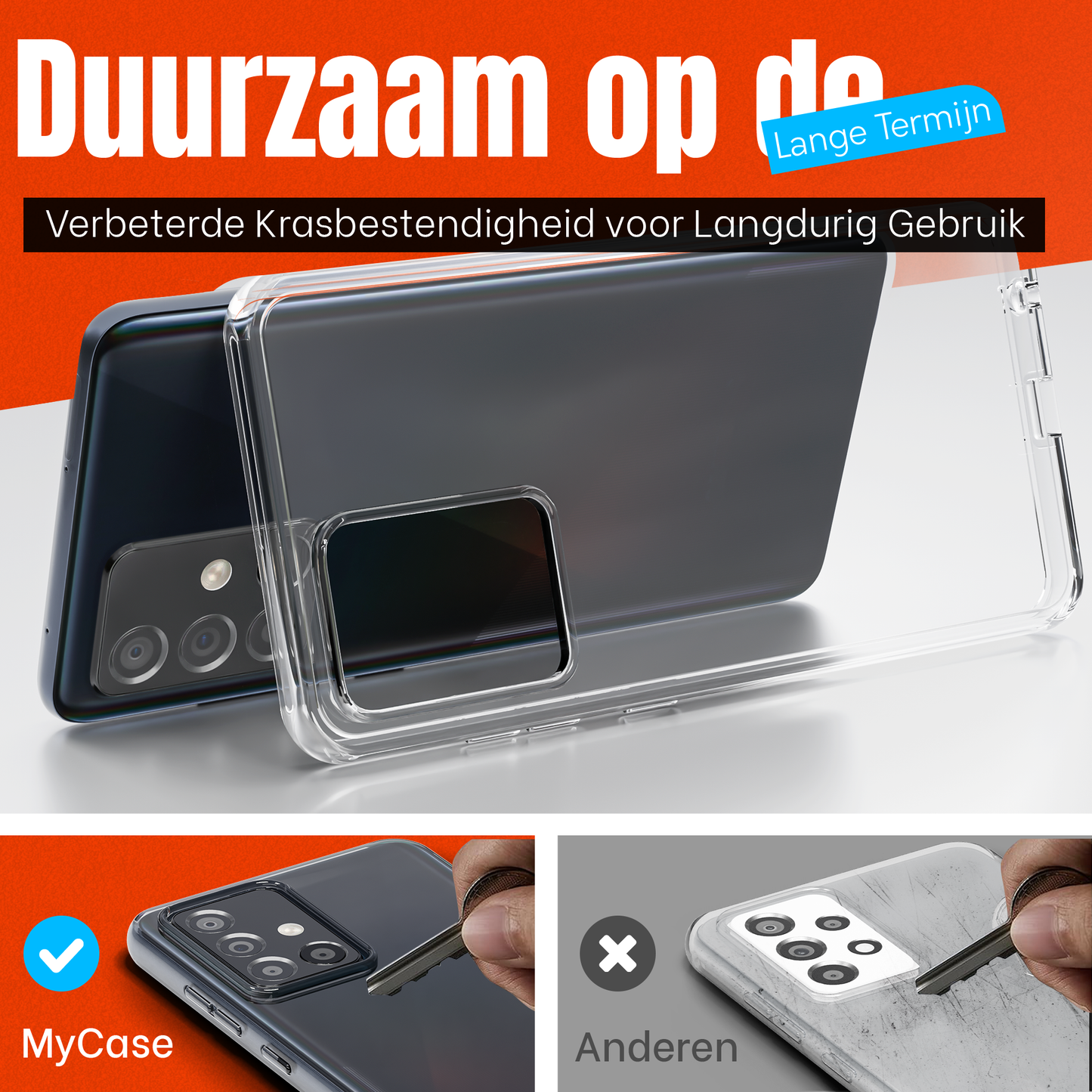 My Case Transparante Hoes voor Samsung Galaxy A51 – Langdurig Helder