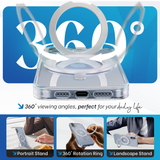 iPhone 17 hoesje Transparant Magsafe 360 telefoonstandaard